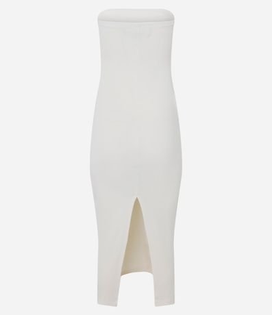 Vestido Sin Manga en Rib con Encaje 8