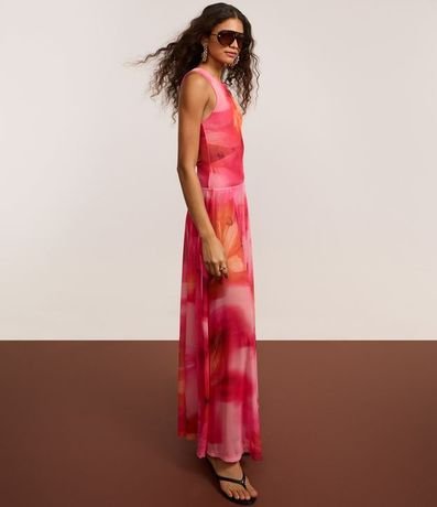 Pollera New Midi en Tule sin Forro con Estampa Abstracta 5