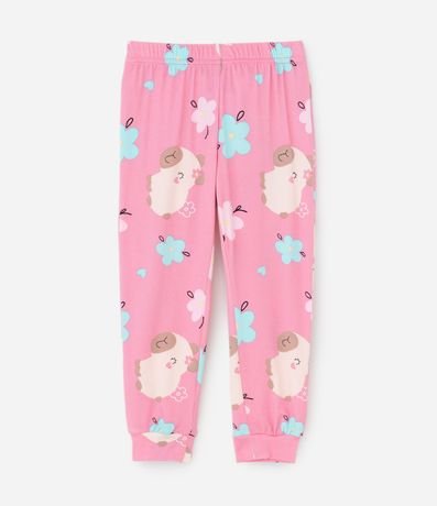 Pijama Infantil Largo en Plush con Estampa de Carpincho – Talle 2 a 6 años 4