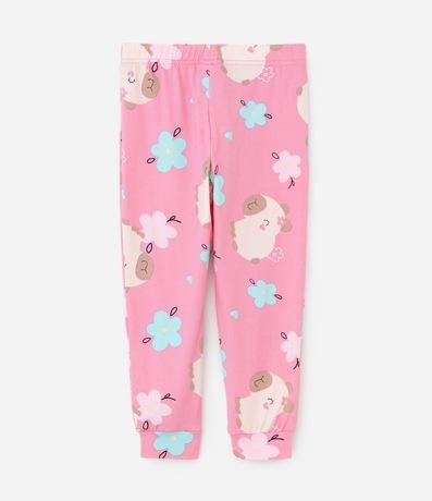 Pijama Infantil Largo en Plush con Estampa de Carpincho – Talle 2 a 6 años 5