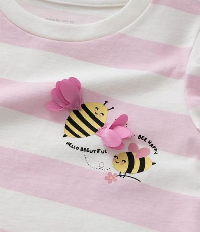 Pijama Corto Infantil con Estampa de Abeja- Talle 2 a 6 años 11