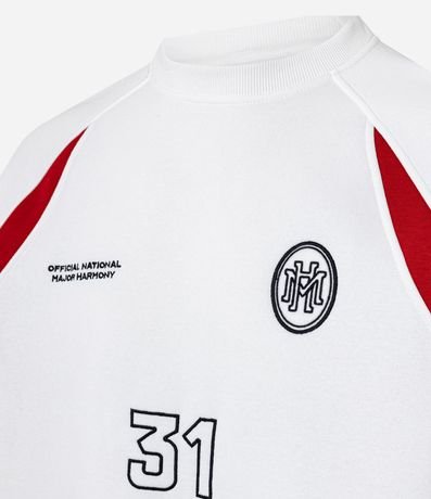 Saco Boxy Deportivo en Algodón con Bordados y Recortes 10