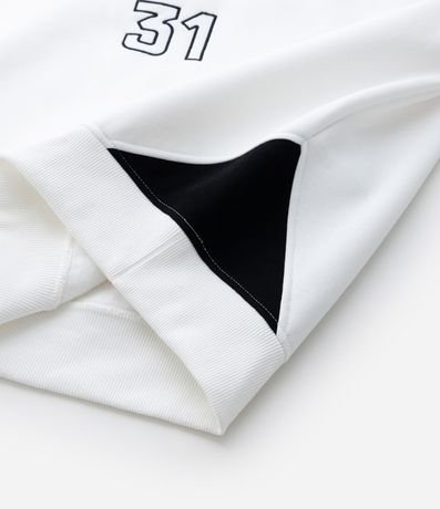 Saco Boxy Deportivo en Algodón con Bordados y Recortes 12