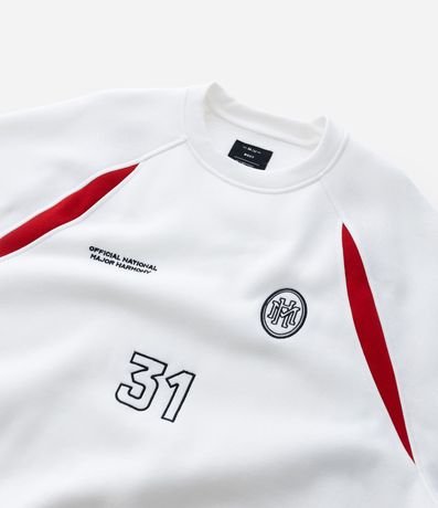 Saco Boxy Deportivo en Algodón con Bordados y Recortes 13