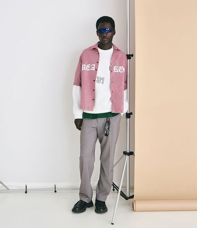 Saco Boxy Deportivo en Algodón con Bordados y Recortes 2