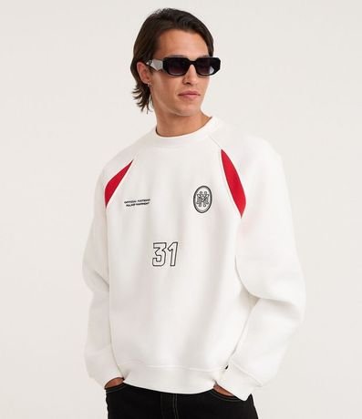 Saco Boxy Deportivo en Algodón con Bordados y Recortes 3