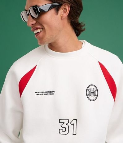 Saco Boxy Deportivo en Algodón con Bordados y Recortes 6