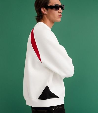 Saco Boxy Deportivo en Algodón con Bordados y Recortes 8