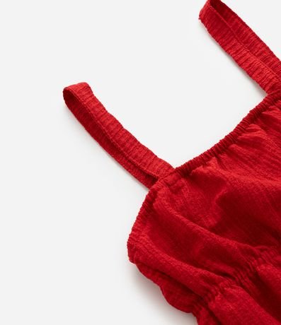 Blusa Infantil de Bretel Fino Texturizada con Lastex - Talle 5 a 14 años 5