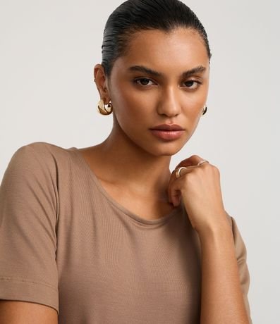 Mono en Piquet con Cinturón de Tejido y Hebilla 3