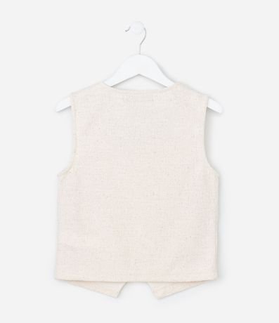 Blusa Infantil con Abotonado de Corazones Texturizada - Talle 5 a 14 años 2