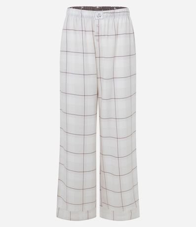 Pantalón de Pijama en Franela de Cuadros 5