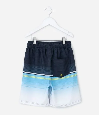 Bermuda Infantil de Baño con Estampa de Rayas -Talle 5 a 14 años 2