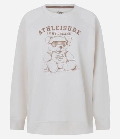 Blusa de Pijama en Algodón con Estampado Osito Athleisure 3