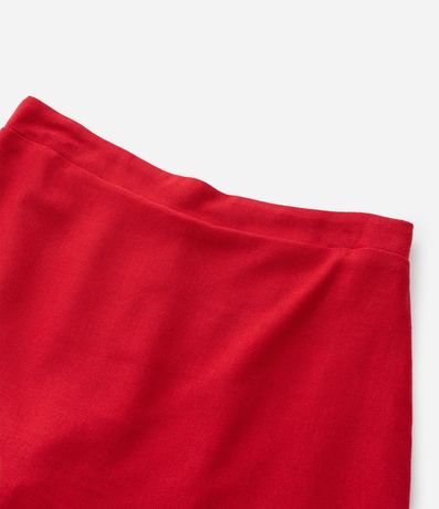 Short Pollera en Viscolino con Bajo Diferenciada con Lacitos - Talle 7 a 14 años 5