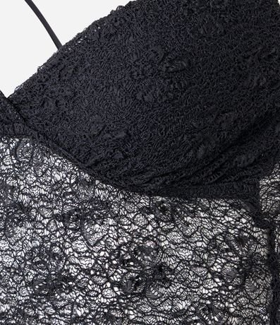 Blusa en Encaje con Breteles Finos y Textura 6