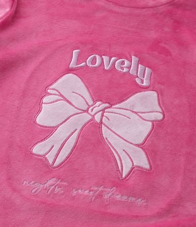 Pijama Infantil Largo con Estampa de Moñitas en Relieve – Talle 5 a 14 años 11