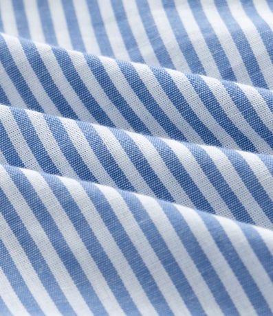 Vestido Midi en Tricolina con Rayas y Volados Curve & Plus Size 3