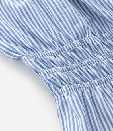 Vestido Midi en Tricolina con Rayas y Volados Curve & Plus Size 4