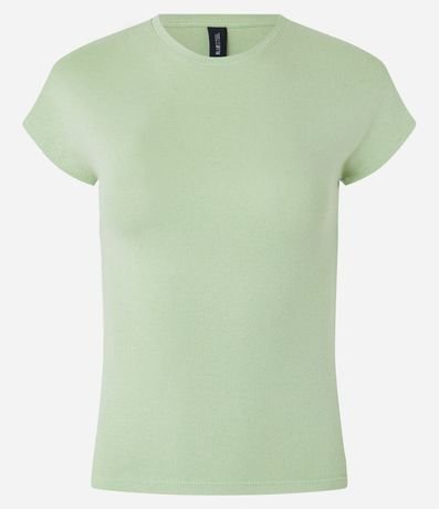 Blusa Básica en Rib con Hombro Caído 5