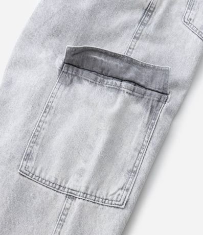 Pantalón de Jean Baggy con Bolsillos Cargo 4