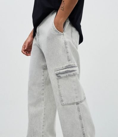 Pantalón Baggy de Jean con Bolsillos Cargo 4