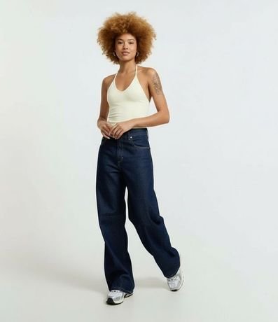 Blusa Cropped Frente Única en Cotton con Lazo 5