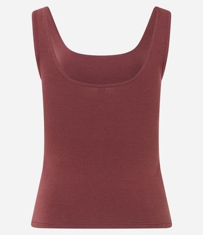 Blusa Musculosa en Algodón con Escote Cuadrado 5