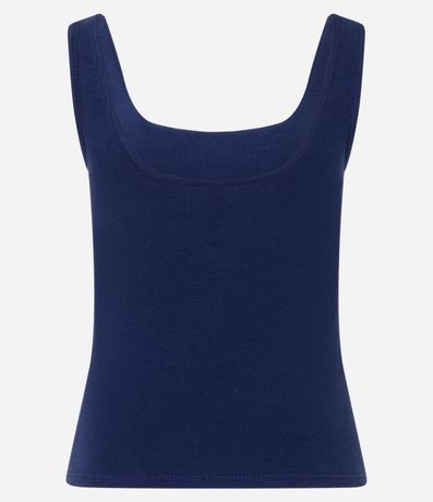 Blusa Musculosa en Algodón con Escote Cuadrado 5