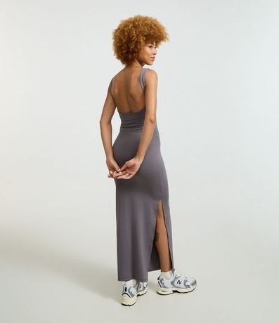 Vestido Long Midi en Poliamida con Escote en la Espalda 3