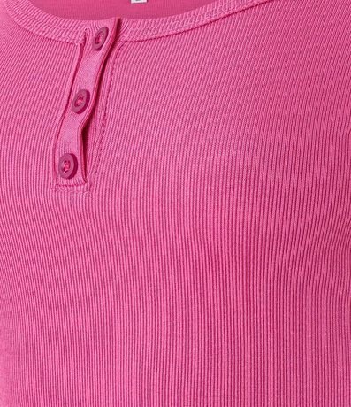 Blusa en Rib con Botones en el Escote 5