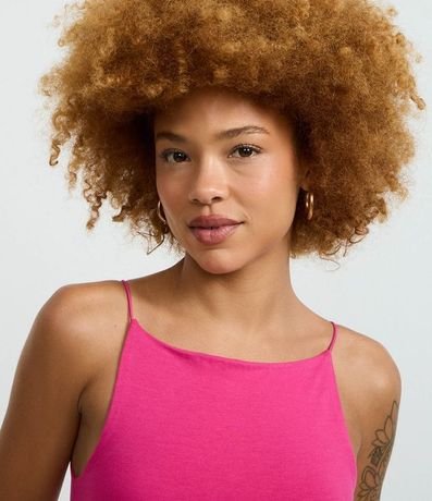 Blusa sin Manga con Escote Halter y Alça Elástico 4