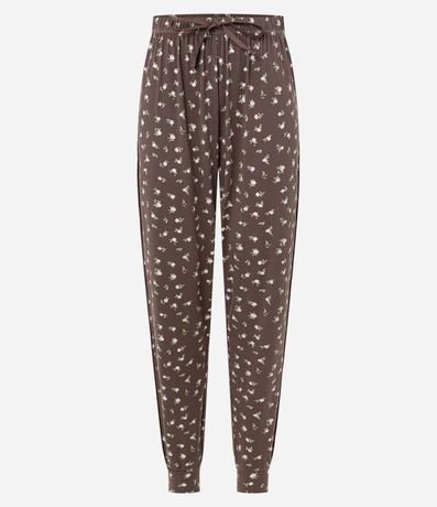 Pantalón de Pijama Jogger Peach Touch con Lazo en la Cintura