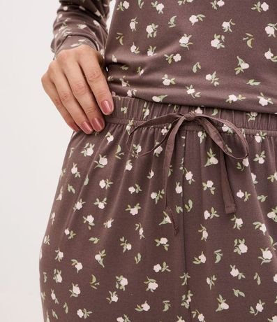 Pantalón de Pijama Jogger Peach Touch con Lazo en la Cintura 3