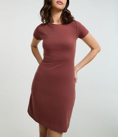Vestido Corto en Rib Básico 2