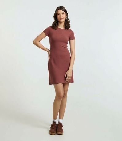 Vestido Corto en Rib Básico 5
