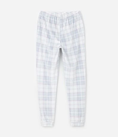 Pijama Infantil Canelado College con Pantalón de Cuadros – Talle 7 a 16 años 5