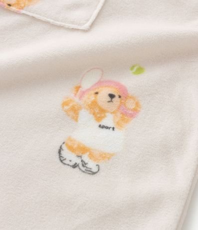 Pijama Infantil Blusa y Pantalón con Estampa de Oso  – Talle 4 a 16 años 10