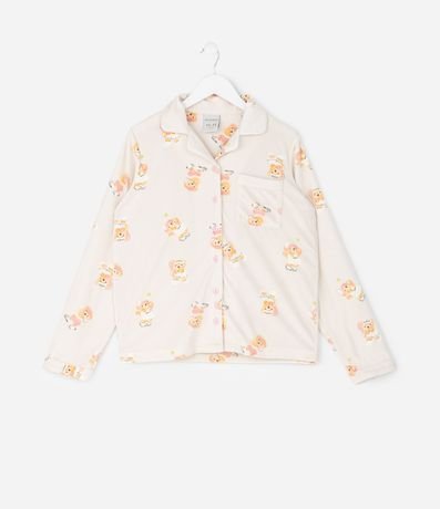 Pijama Infantil Blusa y Pantalón con Estampa de Oso  – Talle 4 a 16 años 3