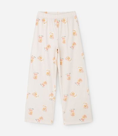 Pijama Infantil Blusa y Pantalón con Estampa de Oso  – Talle 4 a 16 años 5