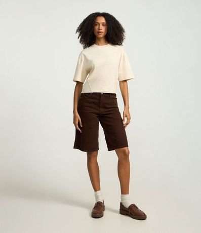 Blusa Básica en Algodón con Bajo Ajustada 2