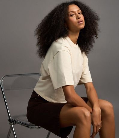 Blusa Básica en Algodón con Bajo Ajustada 3