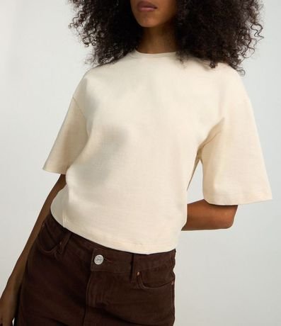 Blusa Básica en Algodón con Bajo Ajustada 4