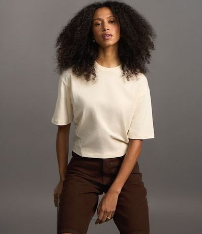 Blusa Básica en Algodón con Bajo Ajustada 5