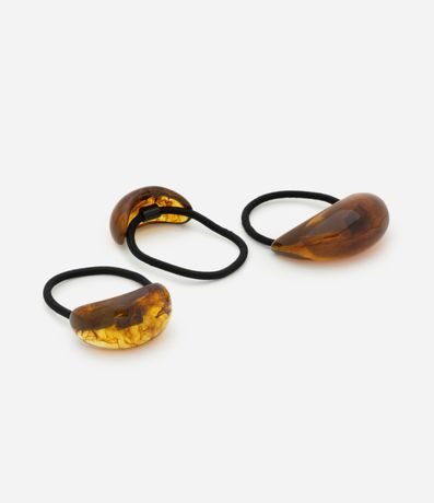 Kit 03 Gomitas para el Pelo en Resina con Adornos 2