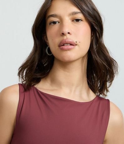 Vestido Corto en Poliamida con Escote Canoa 3