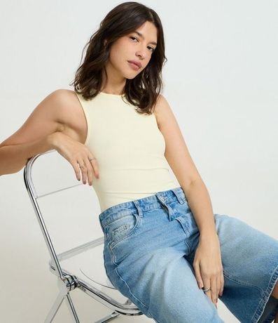 Body Básico en Rib con Cuello Halter 3