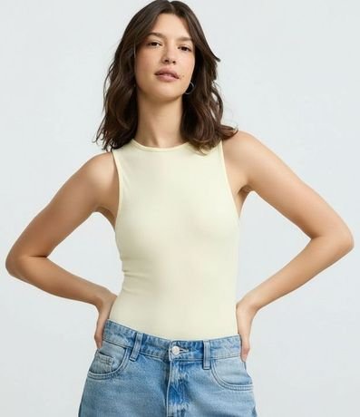 Body Básico en Rib con Cuello Halter 5