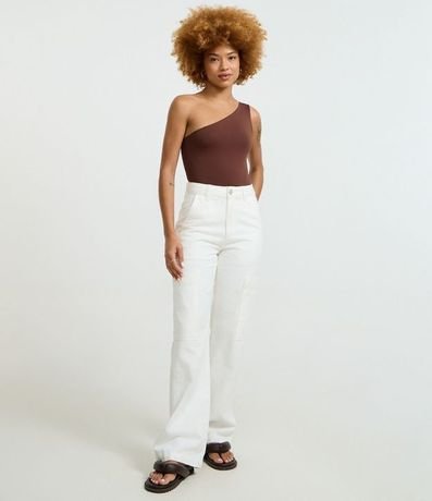 Body Hombro Único en Microfibra 2