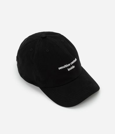 Gorra Aba Curva en Sarga con Bordado Sensitive Content 2